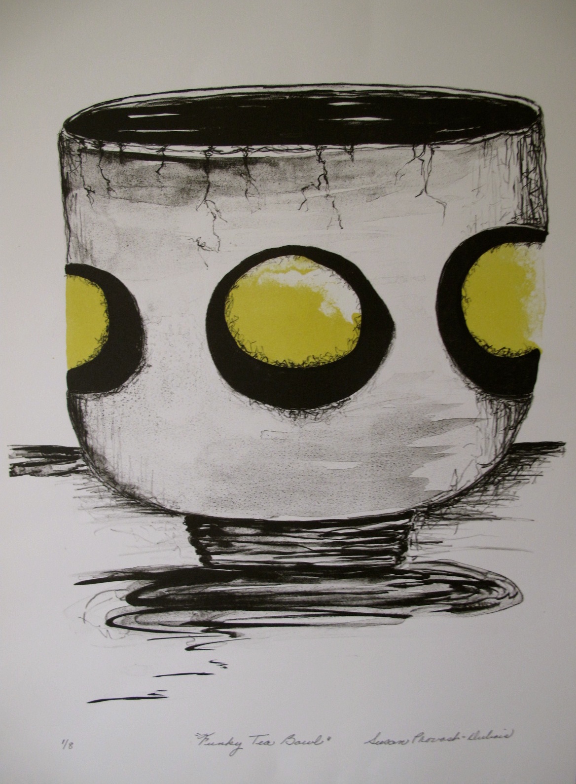 Funky Tea Bowl - Lithograph Edition Series