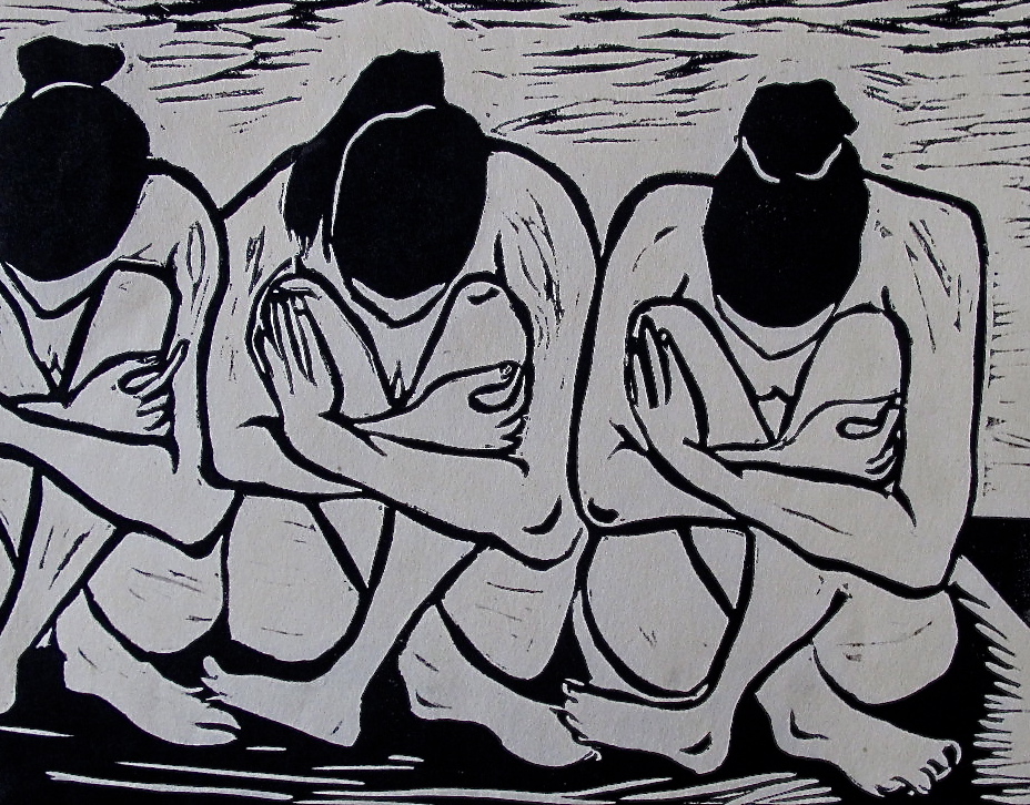 Fallen Graces - Linocut Editions