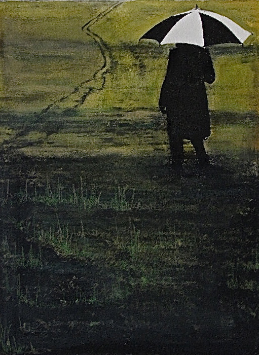 Journey - Etching Monoprint w/ Chine-collé