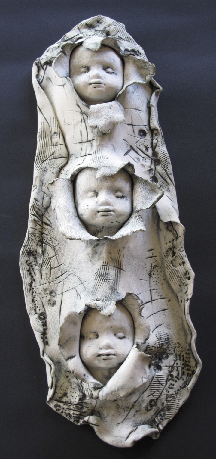 Baby Wall Relief #3 - Porcelain Clay